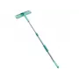 Rodo de janelas LEIFHEIT Classic com haste telescópica 100-155 cm, rodo 33 cm, sem deixar marcas, verde/branco