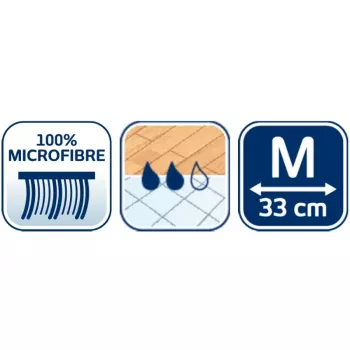 Capa de mopa de microfibra de substituição Leifheit Clean & Compact M