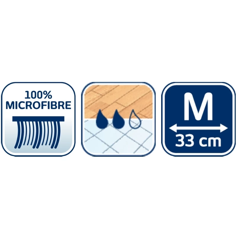 Capa de mopa de microfibra de substituição Leifheit Clean & Compact M