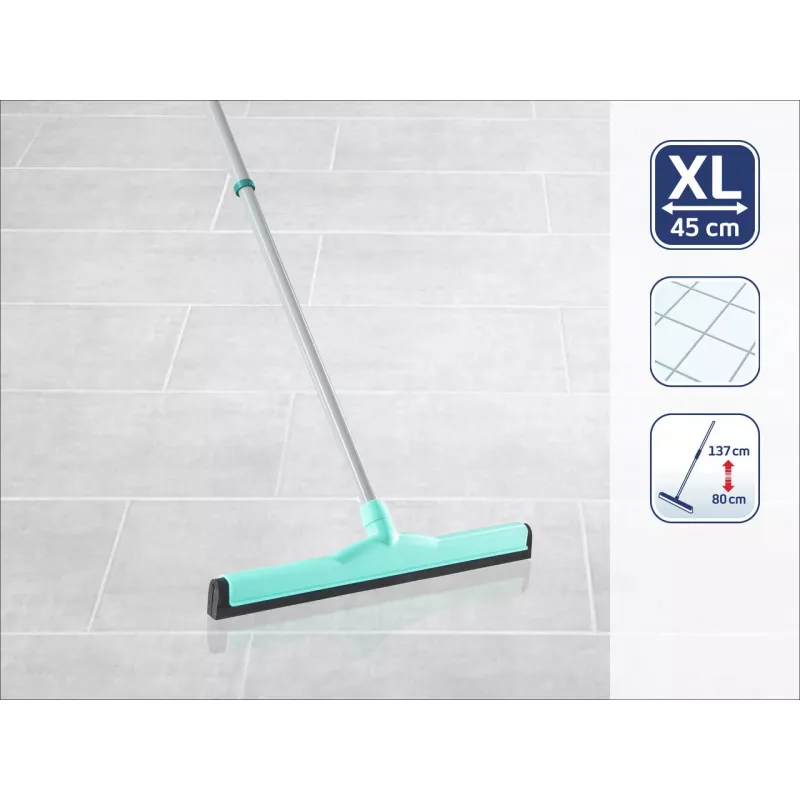 Rodo de chão LEIFHEIT Classic Aqua Collect com haste telescópica, 45 cm, verde/branco