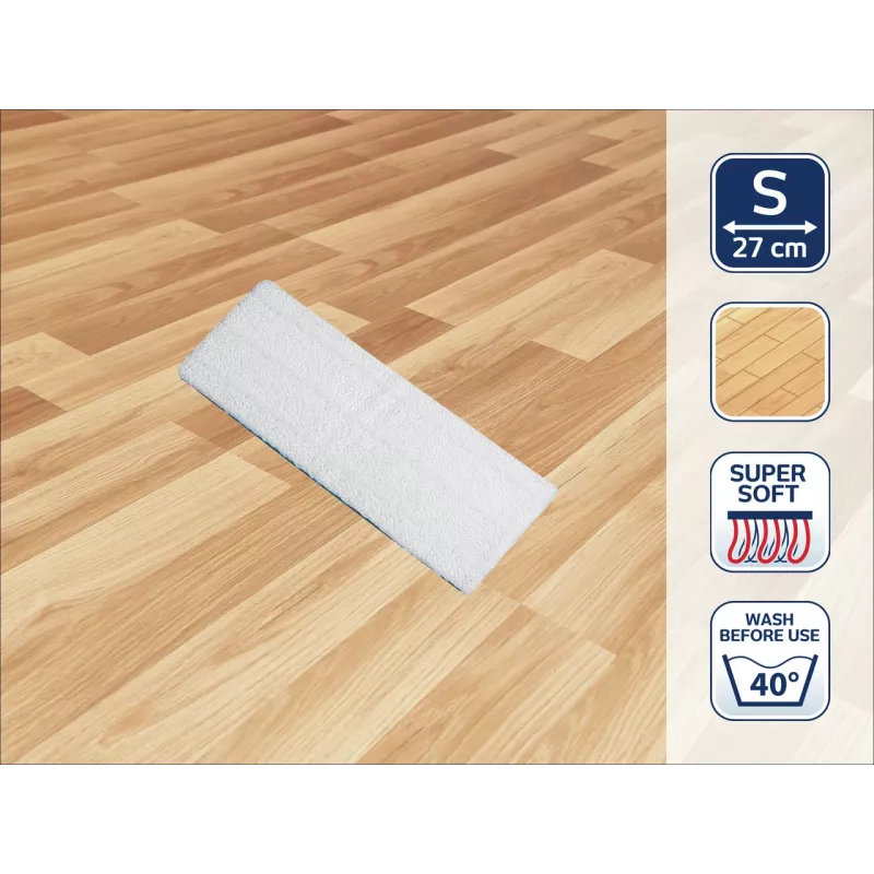 LEIFHEIT escova de substituição Picobello S Super Soft 27 cm capa de esfregona em microfibra
