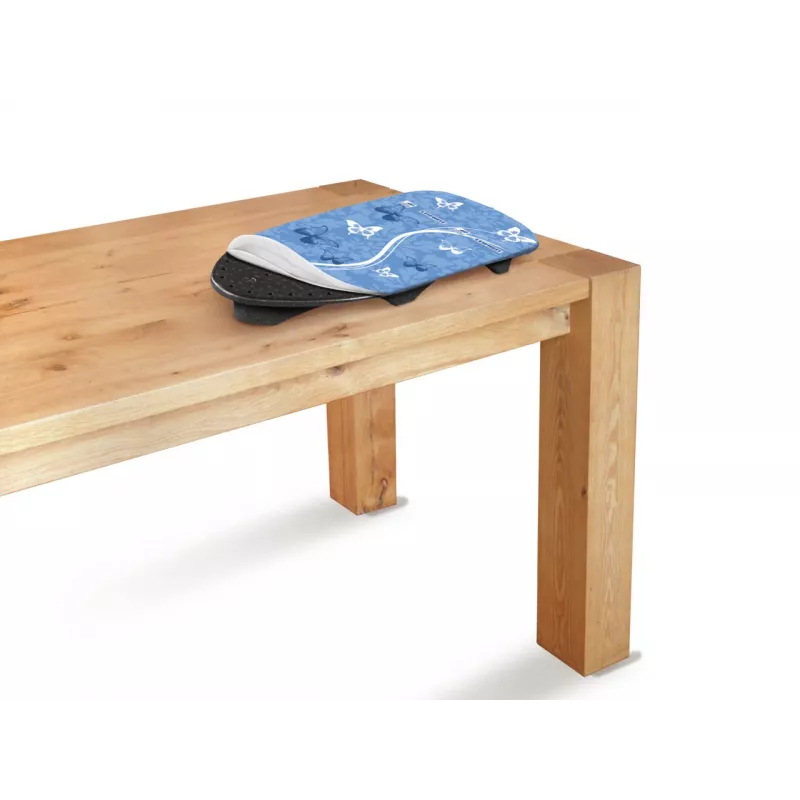 LEIFHEIT Air Board Table Compact tábua de passar a ferro 70x30 cm, Thermo-Reflect, ultra leve EPP, dobrável, branco/azul