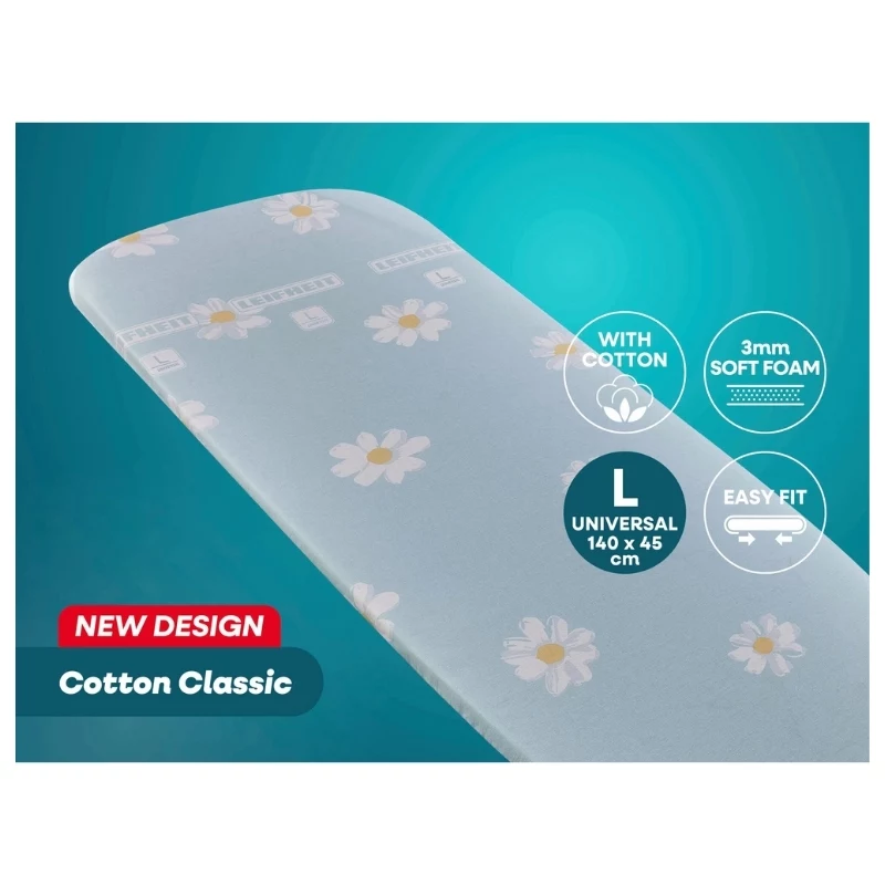 LEIFHEIT capa de tábua de passar a ferro Cotton Classic L/Universal 140x45 cm