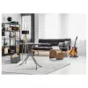 Leifheit Classic M tábua de passar a ferro preta 120x38 cm com apoio fixo para ferro e capa de algodão