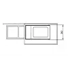 HAILO Multi-Box Duo L sistema de resíduos sob bancada, 2x14L, branco