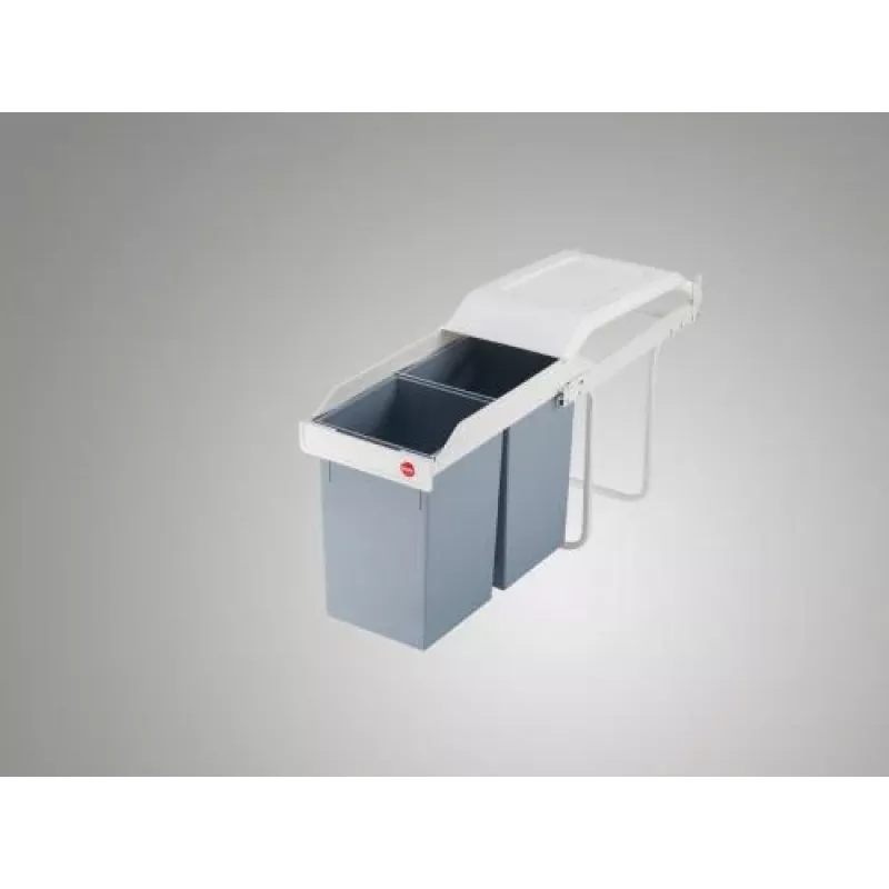 HAILO Multi-Box Duo L sistema de resíduos sob bancada, 2x14L, branco
