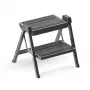 HAILO Banco de degraus dobrável StepFix / Aço / 2 degraus / Preto