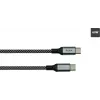 GoodConnections Cabo espiral magnético USB 2.0 60W USB-C para USB-C, preto/branco, 1m 2060-MT010SW