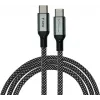 GoodConnections Cabo espiral magnético USB 2.0 60W USB-C para USB-C, preto/branco, 1m 2060-MT010SW