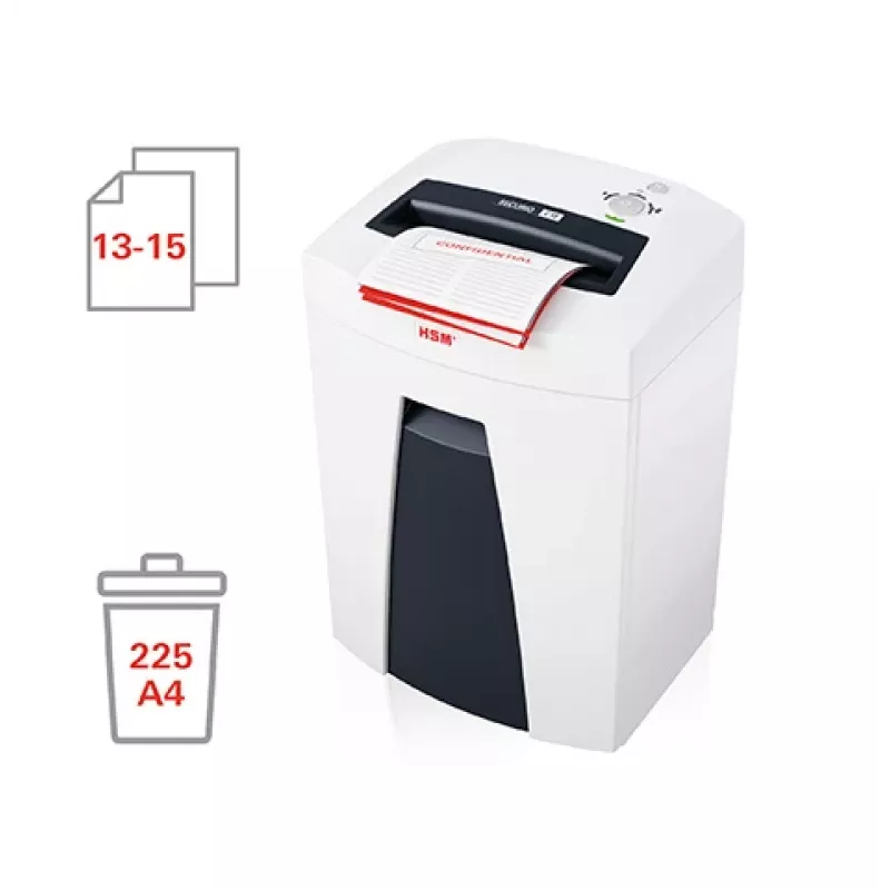 HSM SECURIO C18 destruidora de documentos de corte em tiras 3,9 mm P-2 branco/antracite