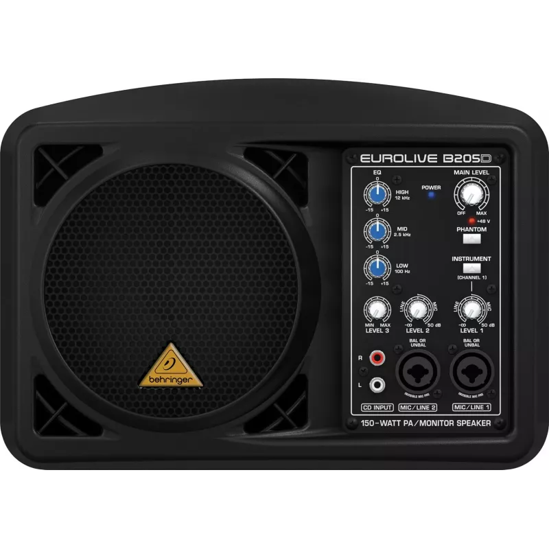 Behringer B205D altifalante monitor pessoal ativo 150W 5,25