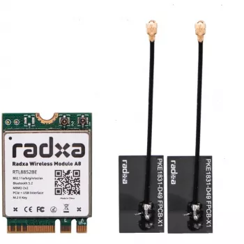 Radxa Wireless Module A8, M.2 Wi-Fi 6 e Bluetooth 5.2 (RA007-A8)