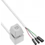 InLine cabo remoto para interruptor de alimentação de computador, branco, 2 m