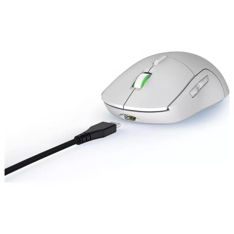 Rato gaming Hama uRage Reaper 250, com fios, ótico, 6200 DPI, 6 botões, RGB, branco