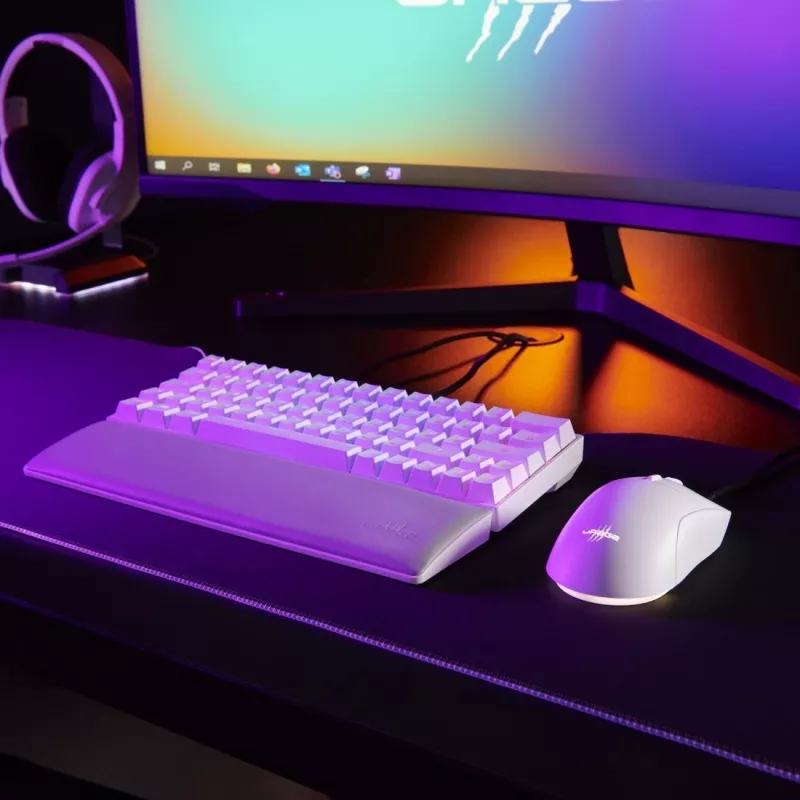 Rato gaming Hama uRage Reaper 250, com fios, ótico, 6200 DPI, 6 botões, RGB, branco