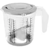 Jarro medidor KEEEPER Matteo com base antiderrapante e espremedor de citrinos na tampa, 1L, transparente/cinzento