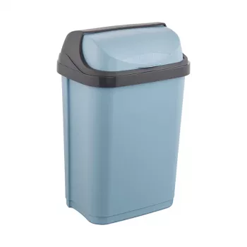 Balde do lixo KEEEPER Rasmus 10L com tampa giratória, azul