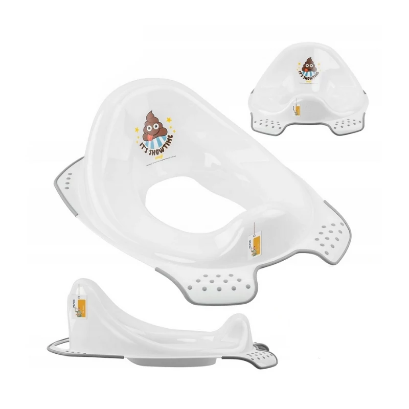 Bacio de treino keeeper com função antiderrapante Ewa Emoji Showtime, branco, 30x40x15 cm