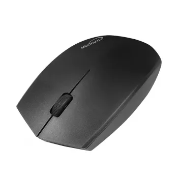 TYPHOON TI021 rato ótico sem fios de modo duplo, Bluetooth 4.2 & 2.4 GHz, preto