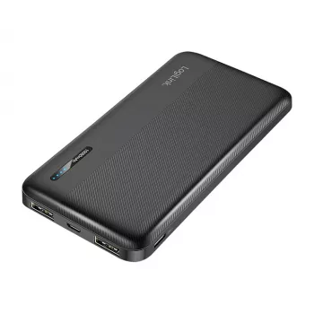 Powerbank LogiLink PA0338RF 10000 mAh com USB-C PD e Quick Charge 3.0, preto
