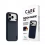 CARE by PanzerGlass Fusion Fabric capa azul com MagSafe para iPhone 17 Pro