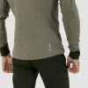 Salewa Puez 2 camisola de manga comprida com capuz e fecho de correr integral Dark Olive Melange homem XL