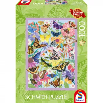Schmidt Spiele Schmetterlingstreiben puzzle de 1000 peças