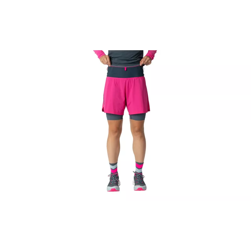 Salewa Dynafit Ultra 2/1 calções de corrida para mulher Pink Glo XS