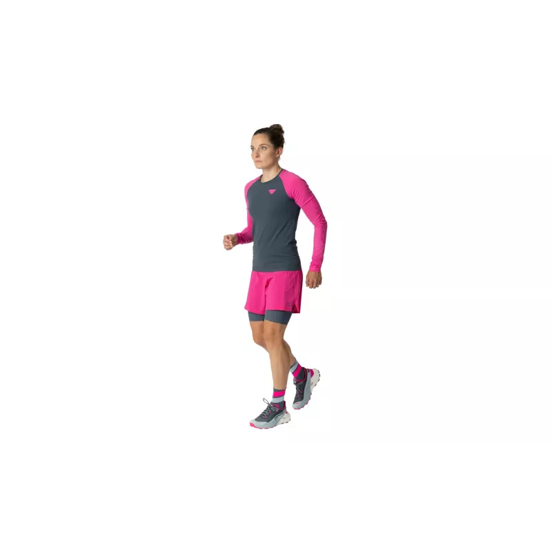 Salewa Dynafit Ultra 2/1 calções de corrida para mulher Pink Glo XS