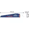 Bosch EXPERT Multi Material lâmina de serra sabre 2608902332 S959XHM, carboneto, 150 mm, 6 TPI