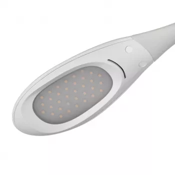 Activejet AJE-RAINBOW 2 candeeiro de secretária LED com base RGB, braço flexível, regulável, controlo tátil, luz principal 7W, 350lm, 2800K-6500K, preto