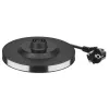 AMICA chaleira elétrica KM3010 1,7L preta – chaleira elétrica sem fios 2200W em aço inoxidável com resistência oculta, base de 360°, desligamento automático e proteção contra funcionamento a seco