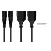 kabelmeister cabo de extensão Euro, ficha Euro tipo C para tomada Euro, 0,75 mm², 0,5 m, preto (SK0300-S005)