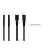 Cabo de alimentação Euro Kabelmeister CEE 7/16 para IEC C7, 1m, preto, 0,75mm²