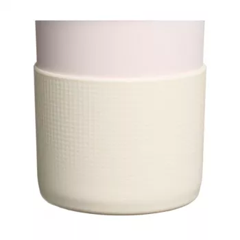 Conjunto STANLEY The Quencher Boot + tampa para palhinha, acessório protetor em silicone para copo térmico 1,18L, Light Cream