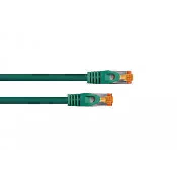 Cabo de patch Cat.7 S/FTP KABELMEISTER, RJ45, TPE isento de halogéneos, verde, 0,25m