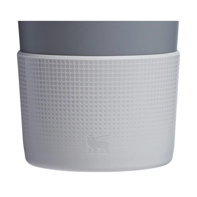 Conjunto STANLEY de 2 capas protetoras e tampas para palhinha para copo térmico 0,89L/0,59L The Quencher Boot + Straw Topper cinzento-claro