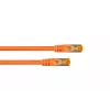 Cabo de patch RJ45 Cat. 7 S/FTP Kabelmeister, bainha TPE, isento de halogéneos, laranja, 7,5 m