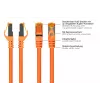 Cabo de patch RJ45 Cat.7 S/FTP Kabelmeister 10m laranja isento de halogéneos TPE
