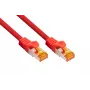 Cabo de patch Cat.7 S/FTP KABELMEISTER, RJ45, TPE, vermelho, 1,5m