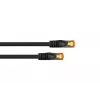 KABELMEISTER Cat.7 cabo patch RJ45, 2 m, preto, TPE, livre de halogéneos