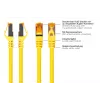 KABELMEISTER Cabo de rede RJ45 Cat.7, revestimento TPE altamente flexível, sem halogéneos, amarelo, 7,5m