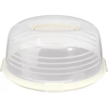 CURVER Caixa redonda para transporte de bolo Ø34,7x15,6 cm Creme