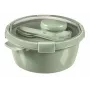 CURVER Caixa hermética Lunch Kit redonda 1,6L Smart Eco To Go Ø22x10cm Soft Green