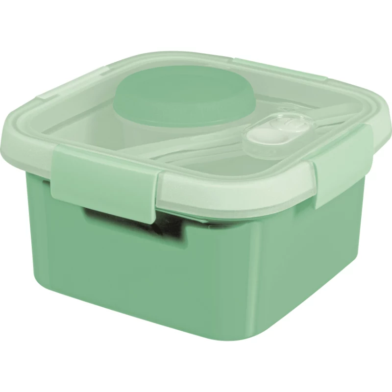 CURVER Lunch Kit Square 1,1L Smart To Go Mix Caixa hermética