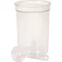 Curver Petlife Tigela redonda para animais com colher, 1,7 L, Branco