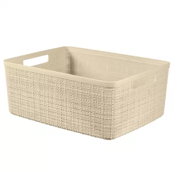 Curver Cesto Jute M 12L 36x28x15cm Creme