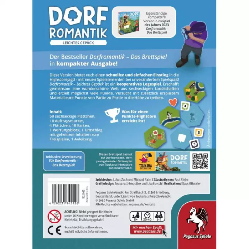 PEGASUS Dorfromantik - Expansão Leichtes Gepäck incl. mini-expansão Limes (Alemão)