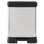 CURVER Balde do lixo com pedal Metallic Deco Bin Duo 10+18L Prateado