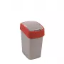 CURVER Flip Bin 25L Balde do lixo Prateado/Vermelho